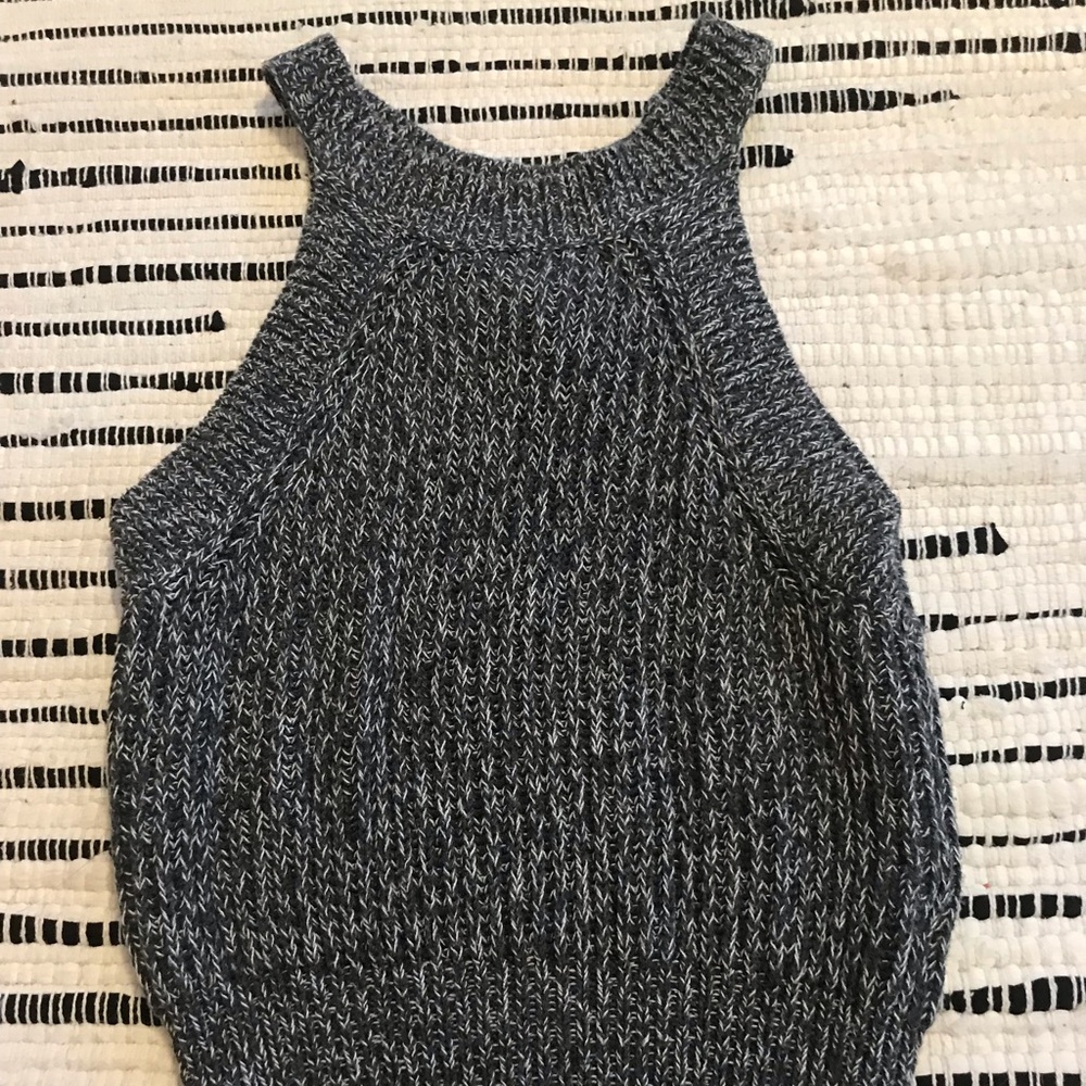 Sweater Tank Top Crop Top